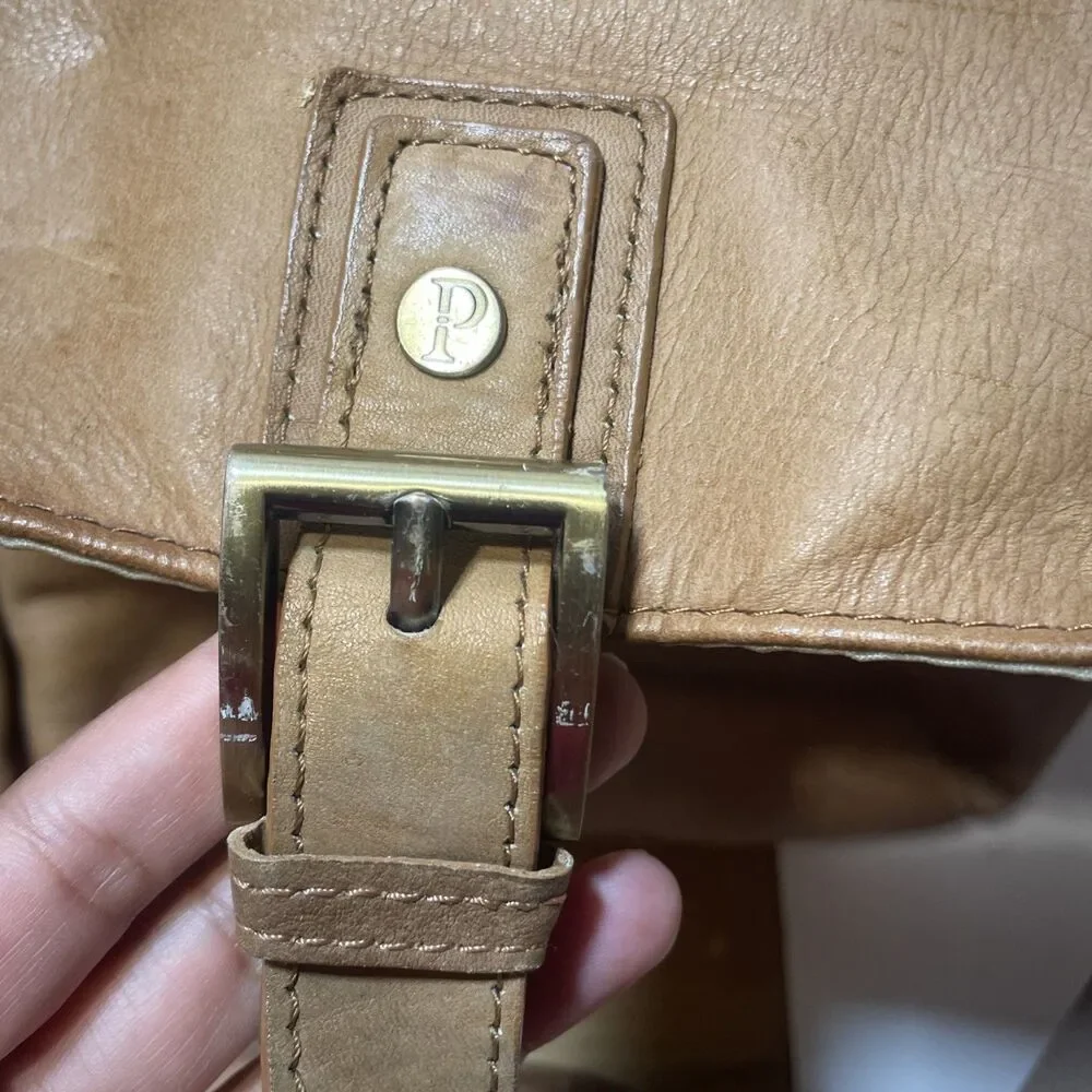 Leather Vintage Laptop Messenger Bag Men's Satchel Shoulder Brown Briefcase